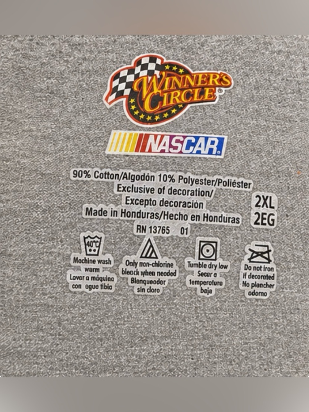 Tony Stewart #20 Home Depot NASCAR Winnerâs Circle Double-Sided Graphic T 2XL - Picture 3 of 8